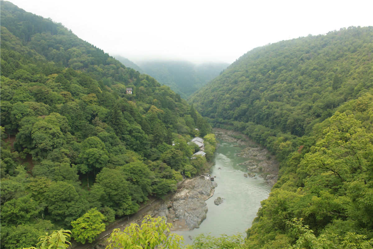 龟山公园远眺保津峡