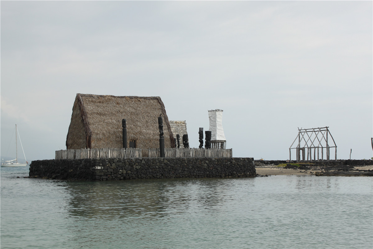 阿互也纳古神庙（Ahuena Heiau），卡美哈美哈国王静修之地