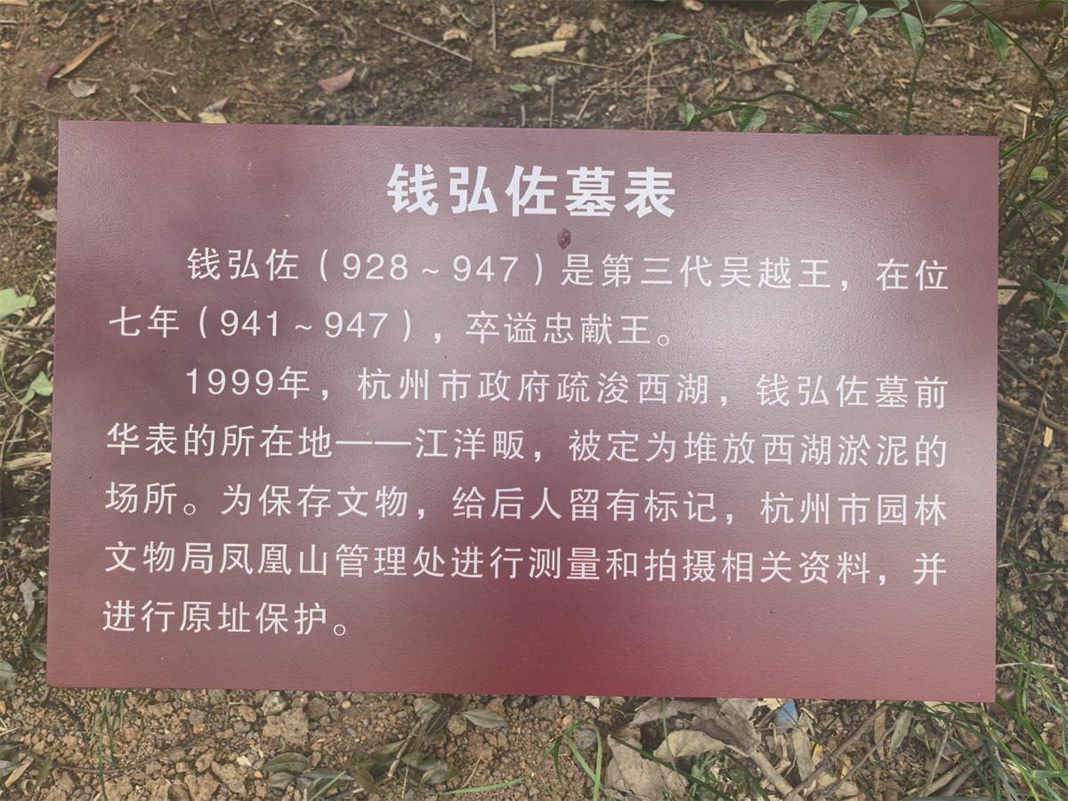 钱弘佐墓表介绍