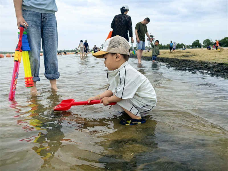 叮当在海边